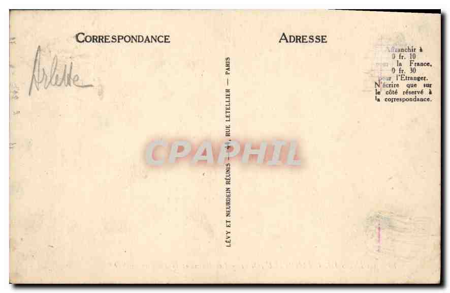 CPA Ruines de Champlieu Oise Les Bains et le Theatre  — Verso