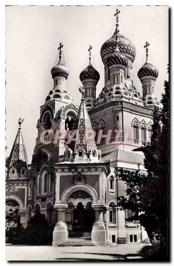 CPA Nice Alpes Maritimes Vue generale Eglise Russe Russia Russie