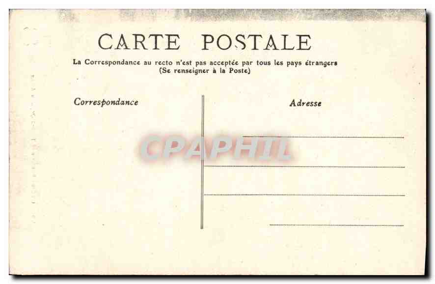 CPA Lyon Parc de la Tete d'Or une Allee  — Verso