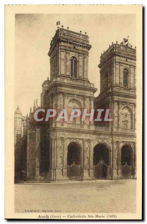 Auch (Gers) — Cathédrale Ste-Marie (1489) — Librairie G. Segoune, Auch