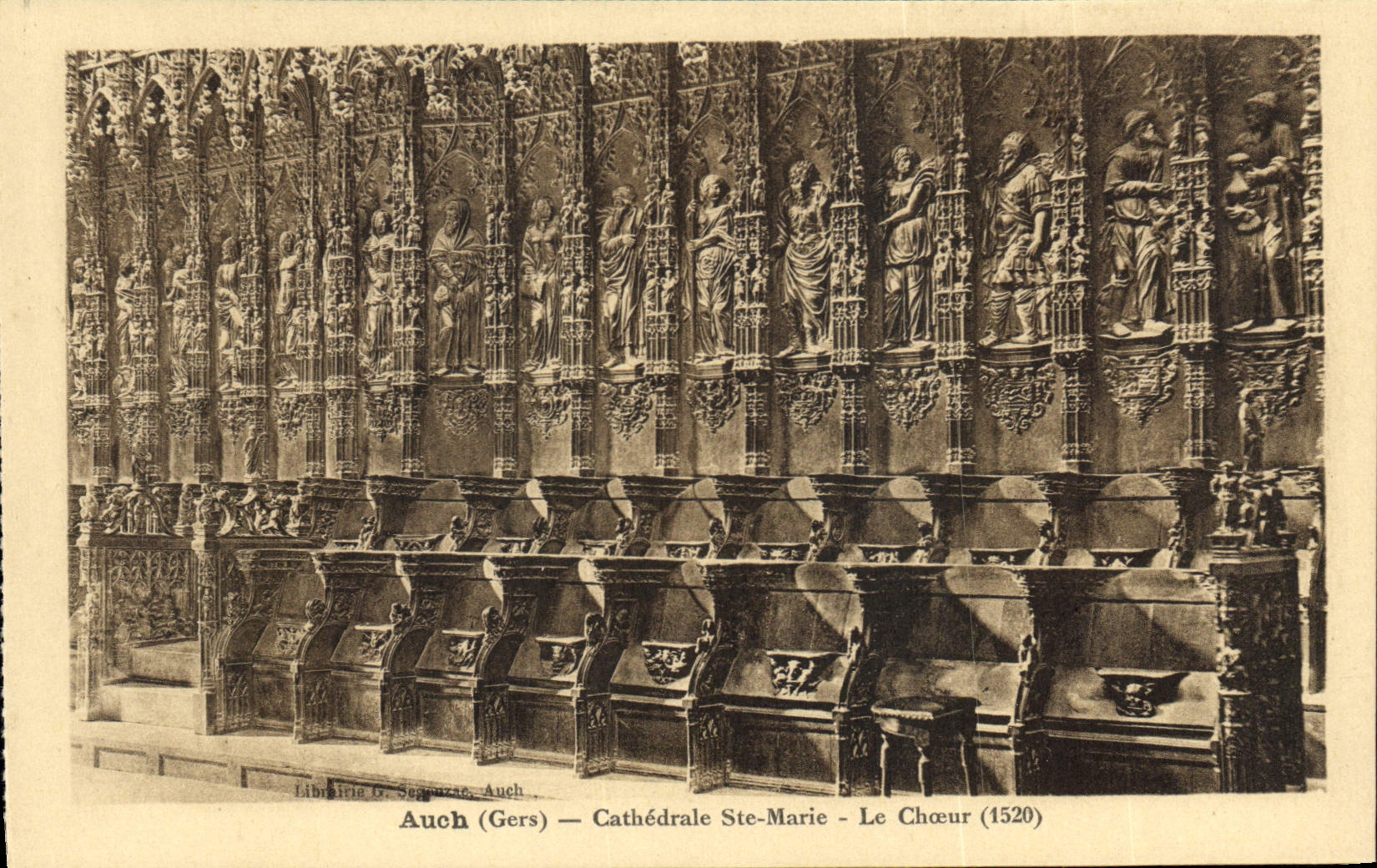 CPA Auch Gers Cathedrale Ste Marie Le Choeur 