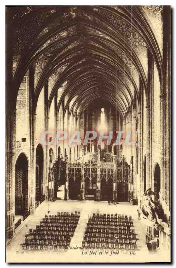 CPA Albi La Cathedrale Sainte Cecile La Nef et le Jube 