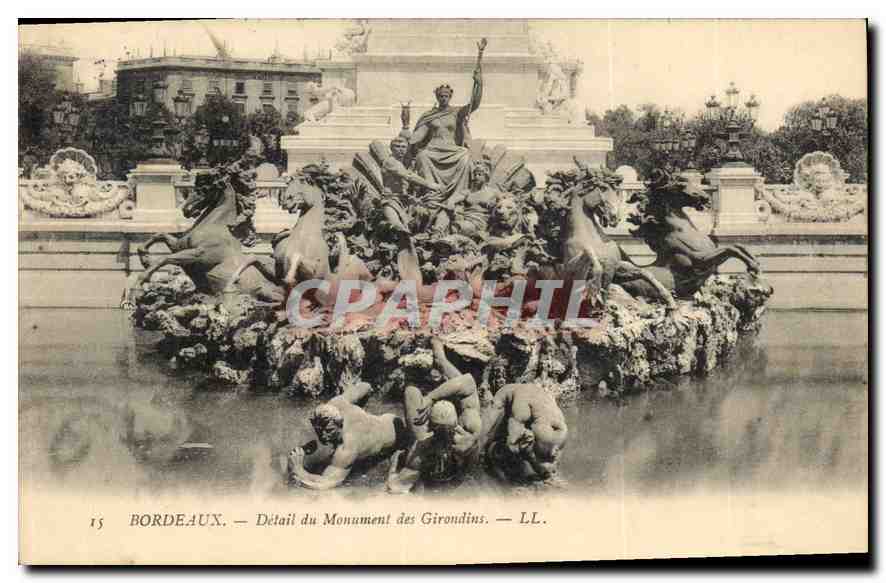 Bordeaux — Détail du Monument des Girondins — LL.