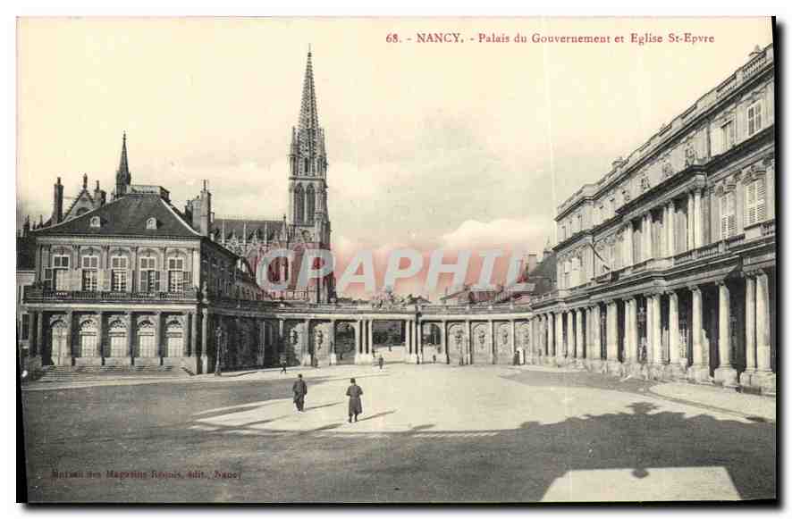 CPA Nancy Palais du Gouvernement et Eglise St Epyre 
