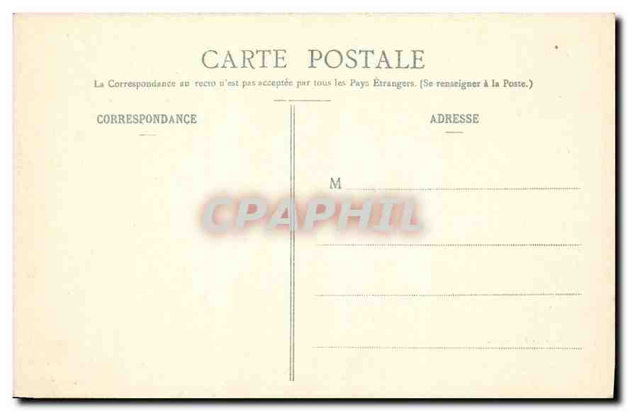CPA Nancy Eveche Ancien Hotel des Fermes  — Rückseite