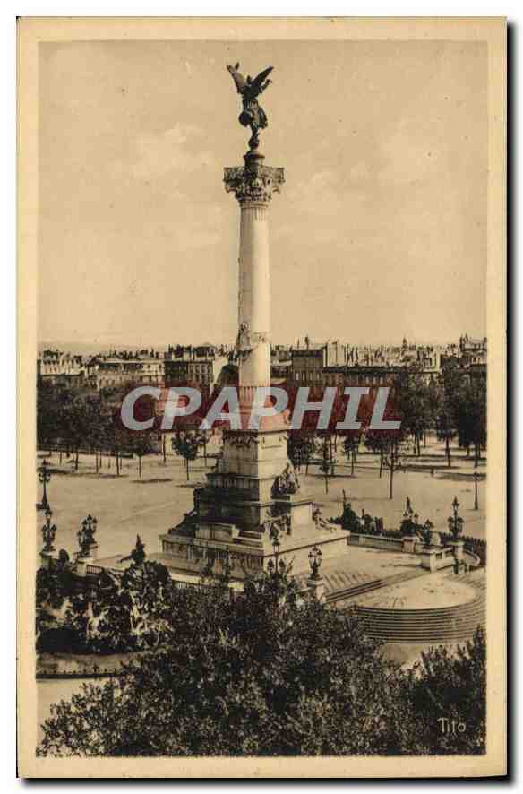 CPA Bordeaux Le Monument des Girondins 