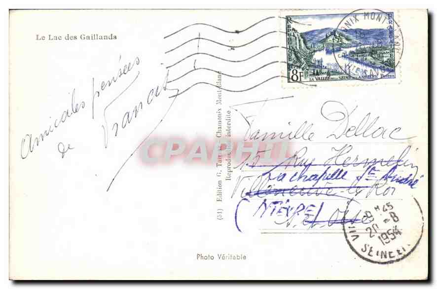 Le Lac des Guillands — Mont Blanc — Édition 6, Turin, Chamonix Mont-Blanc — Verso