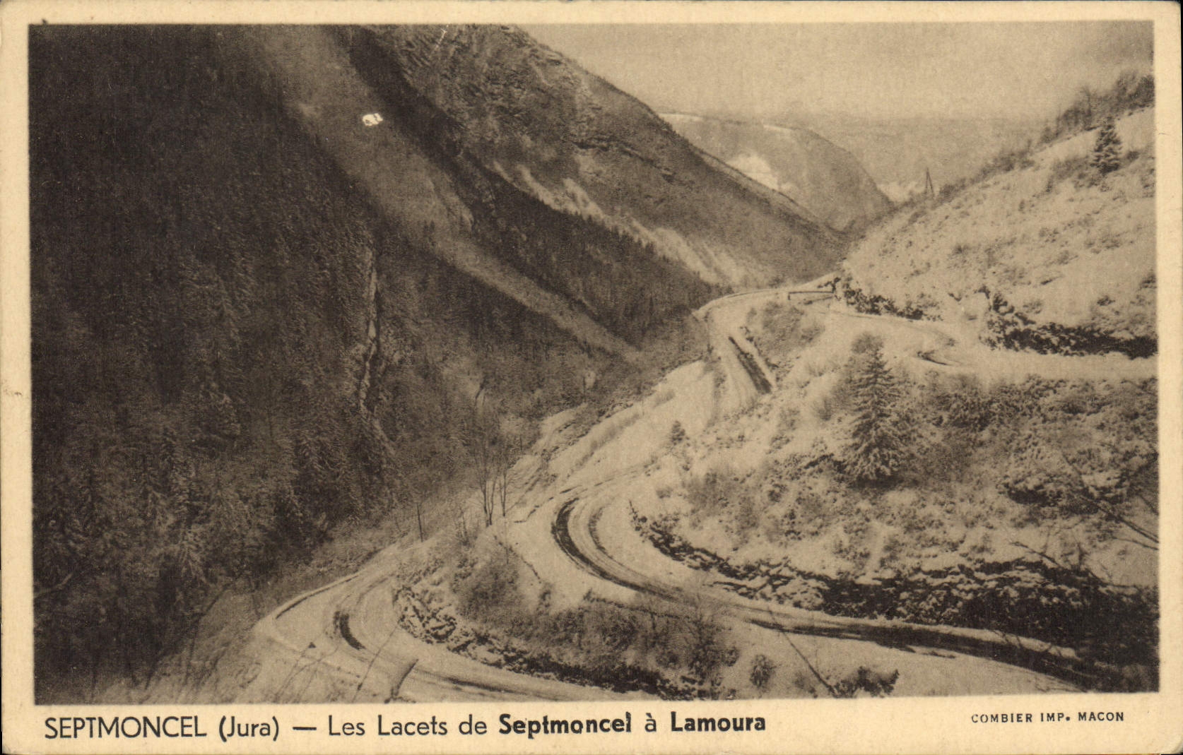 CPA Septmoncel Jura Les Lacets de Septmoncel a Lamoura 
