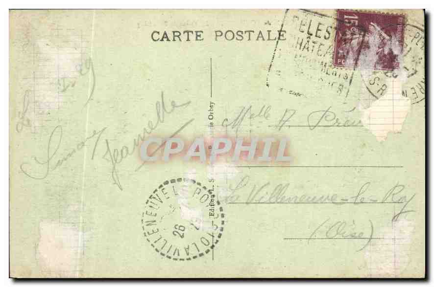 CPA Col du Bonhomme La Vallee de Plainfing  — Rückseite