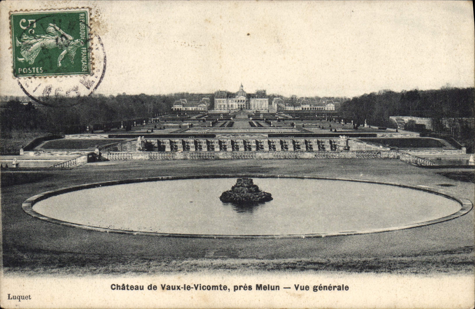 CPA Chateau de Vaux le Vicomte pres Melun Vue generale 