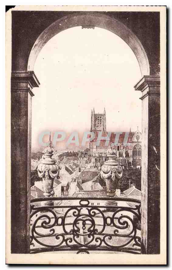 Vue sur la Cathédrale prise de l'Hôtel-de-Ville — Meaux — Imp. Juge Lefèbvre, Paris