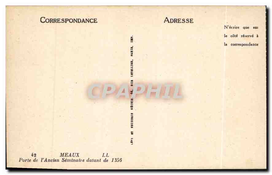 Tor des Alten Seminariums — Meaux — D. Guillot — Rückseite