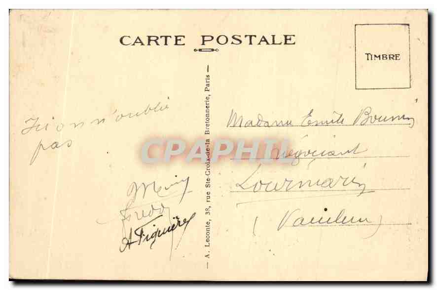 CPA Paris Tombeau du Soldat Inconnu  — Rückseite