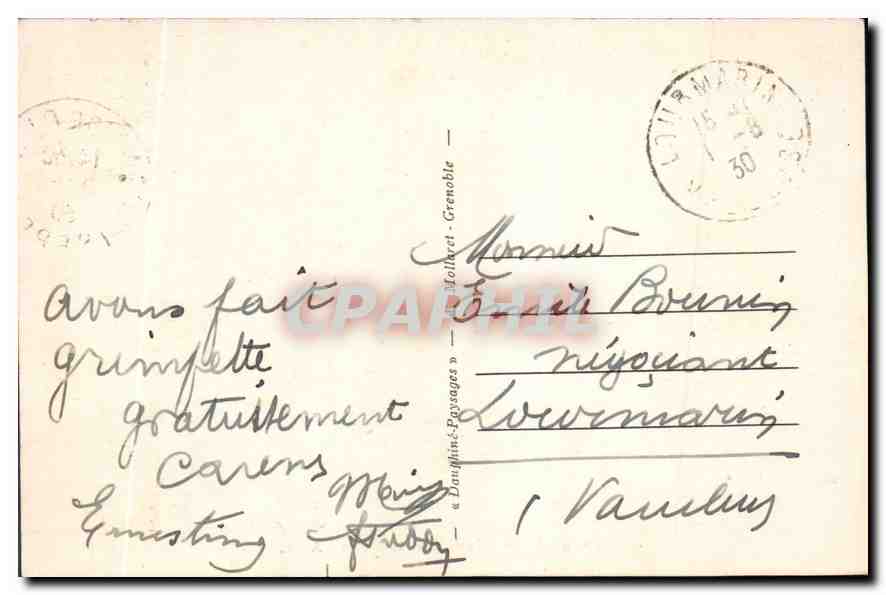 Dauphiné — Chemin de fer de La Mure — Passage de la Rivoire et le Drac - A.M. — Reverso