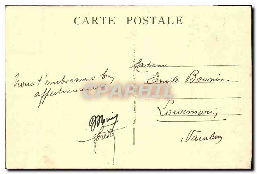 CPA Notre Dame des Neiges Monastere et terme des Trappistes  — Rückseite