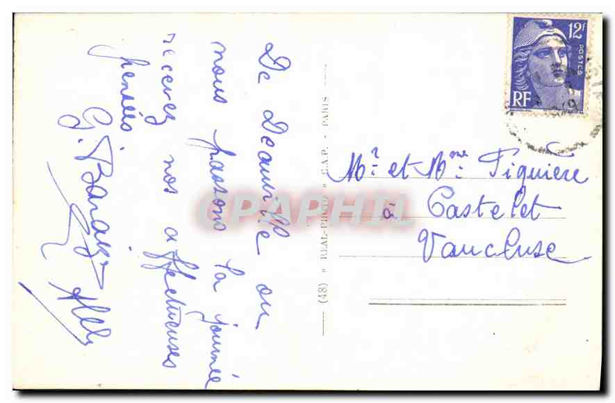CPA Deauville La Plage Fleurie Le Normandy Hotel  — Verso