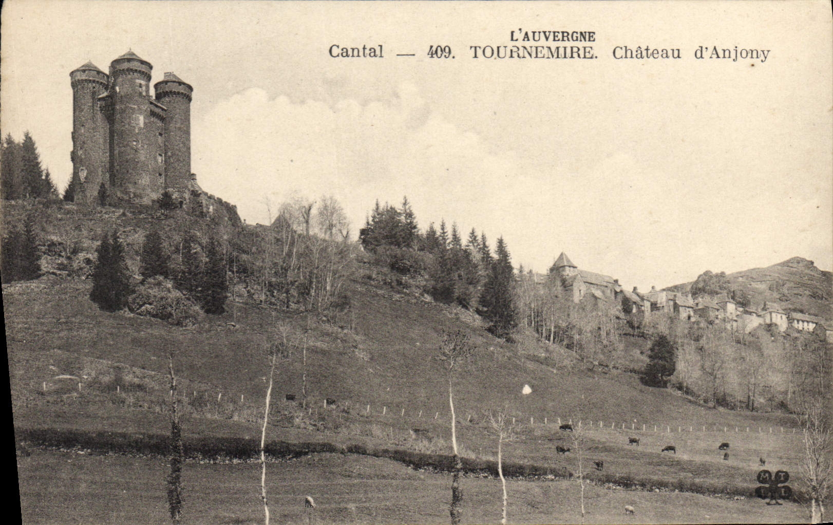 CPA L'Auvergne Cantal Tournemire Chateau d'Anjony 