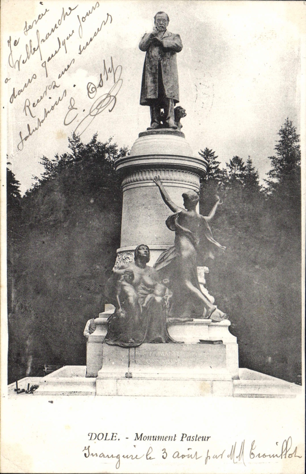 CPA Dole Monument Pasteur 