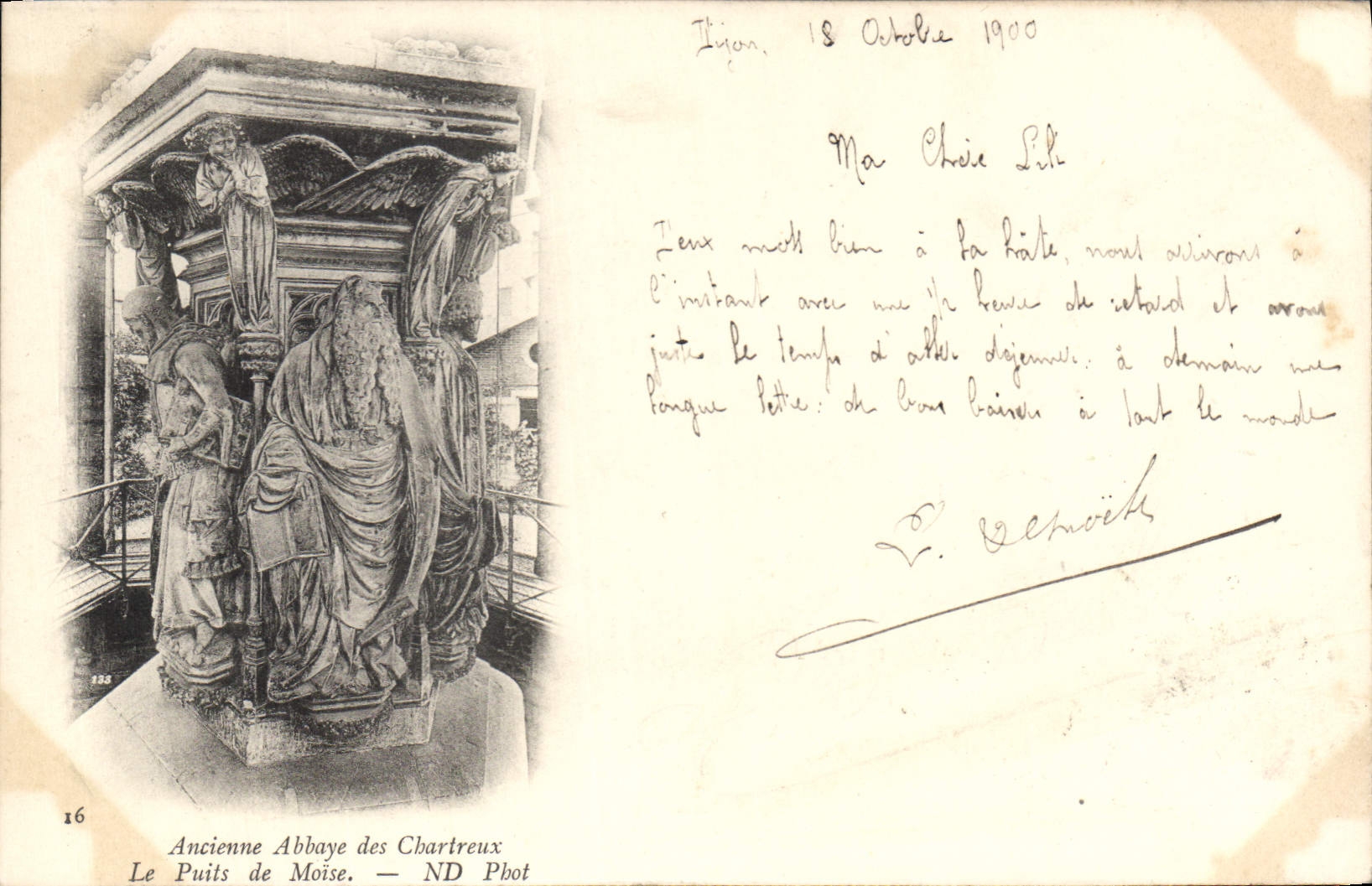 CPA Ancienne Abbaye des Chartreux Le Puits de Moise 