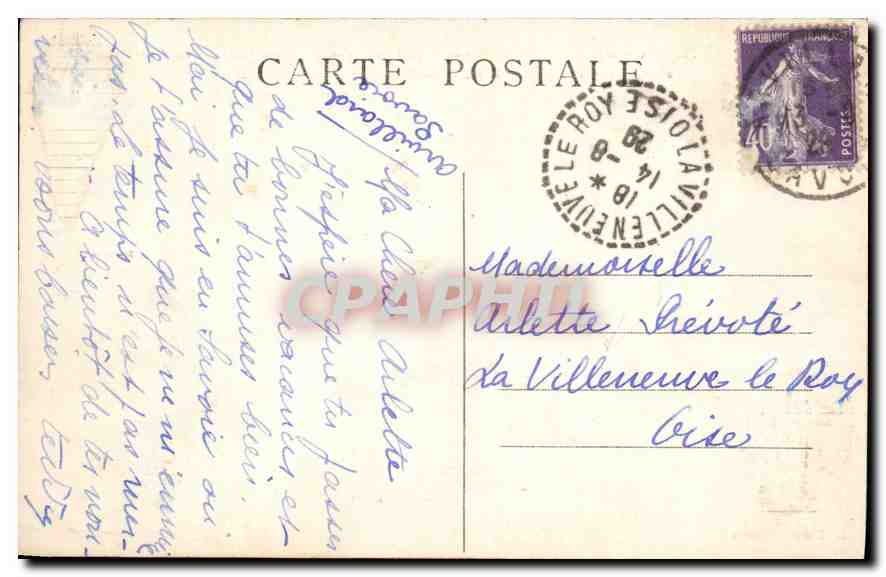 Allevard-les-Bains (Isère) — Les Sept-Laux, par Pinsot, la Ferrière, le Curtillard — L. Blanc, Montmélian — Rückseite