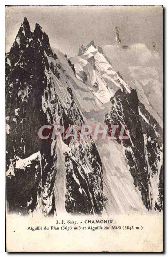CPA Chamonix Aiguille du Plan et Aiguille du Midi 