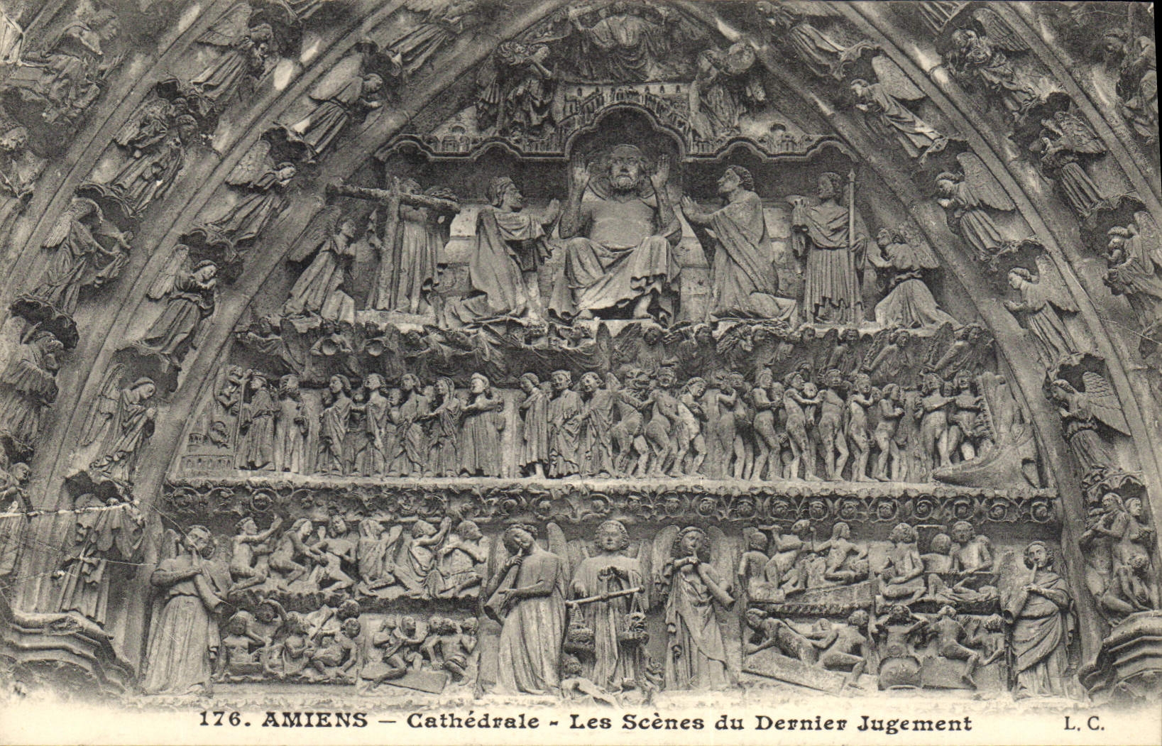 Amiens — Cathédrale — Les Scènes du Dernier Jugement — L. C. — n°176