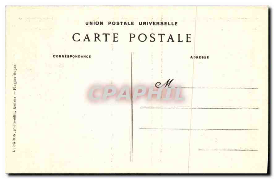 CPA Amiens Cathedrale La Grande Neuf  — Rückseite