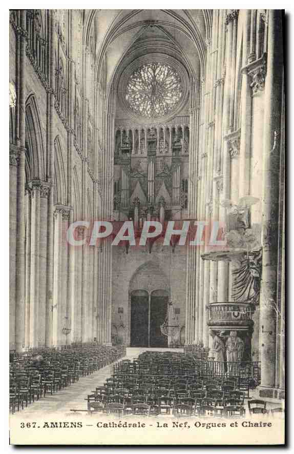 CPA Amiens Cathedrale La Nef Orgues et Chaire 