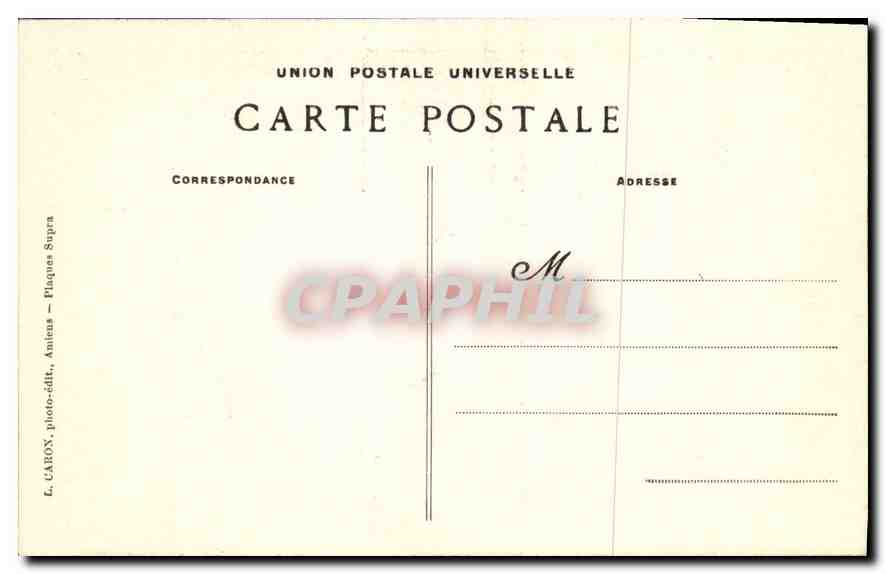 CPA Amiens Cathedrale La Nef Orgues et Chaire  — Rückseite