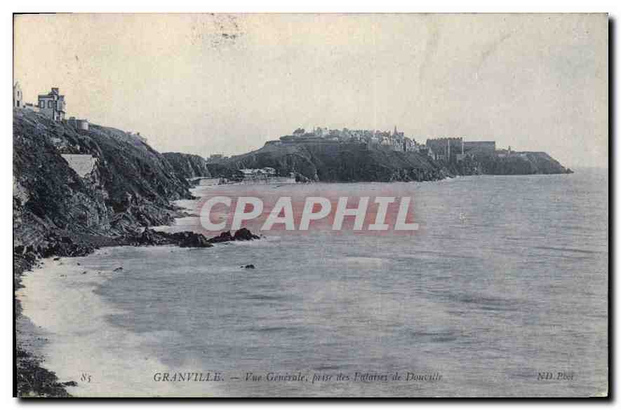 Granville — Vue Générale, port des Palais de Doucille — ND. Poet
