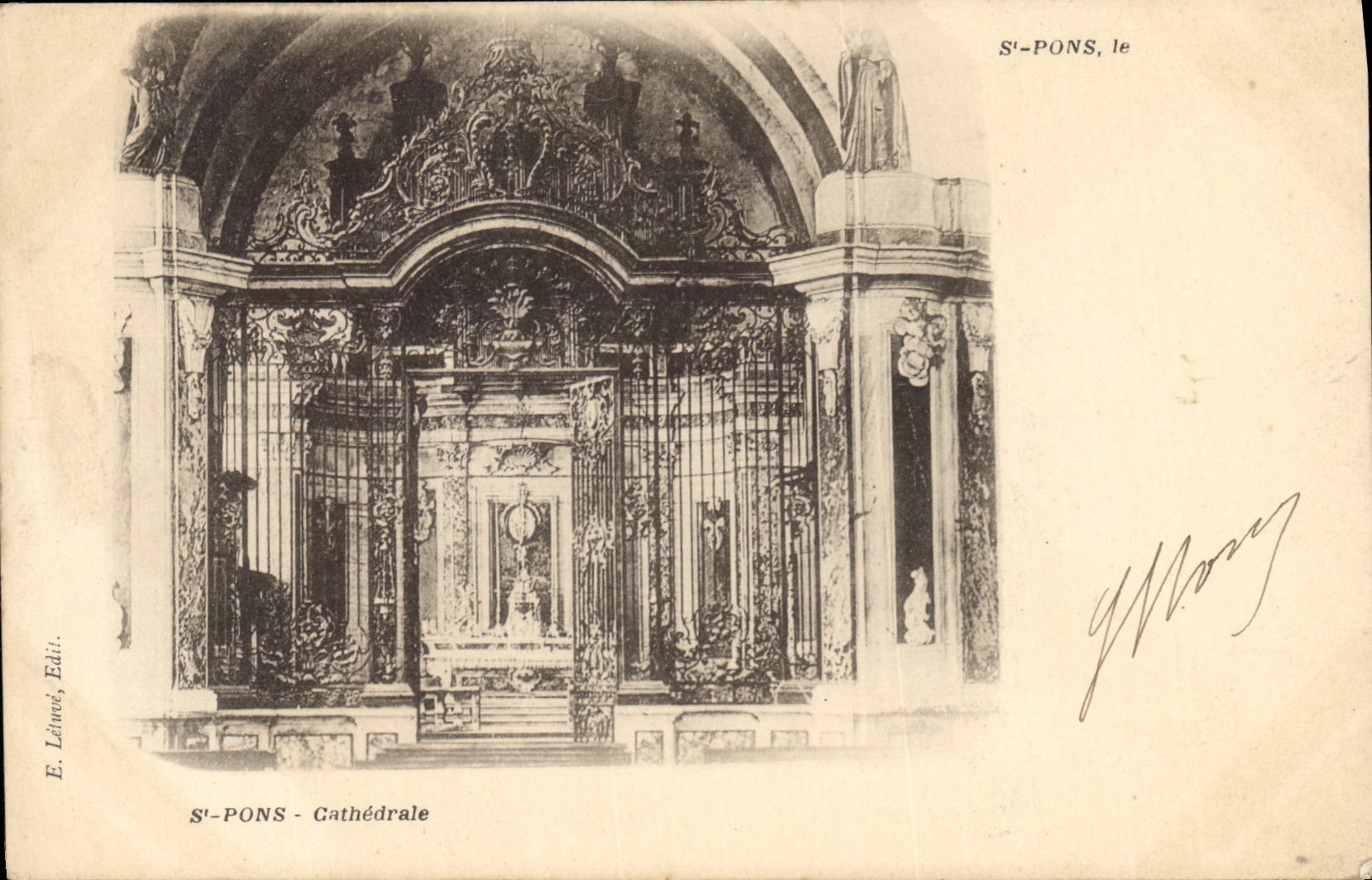 CPA St Pons Cathedrale 