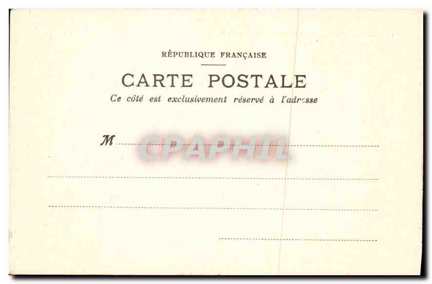 CPA Valreas Le Clocher pris du jardin de la Cure  — Rückseite