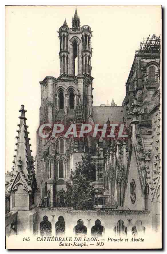 Cathédrale de Laon — Pinacle et Abside Saint-Joseph — n°145