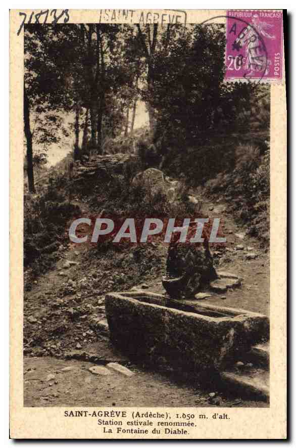 Saint-Agrève (Ardèche), 1.050 m. d'alt. — La Fontaine du Diable — Éditions d'Art Saint-Agrève