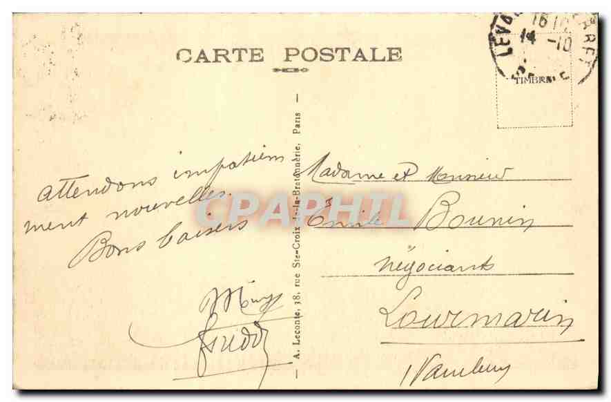 CPA Paris Notre Dame L'Abside  — Verso