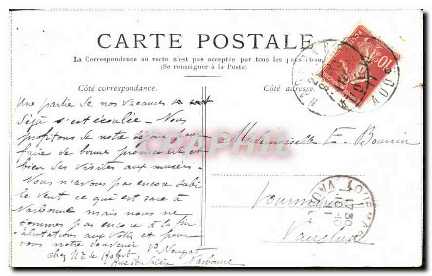 CPA Versailles Le Bassin de Latone  — Verso