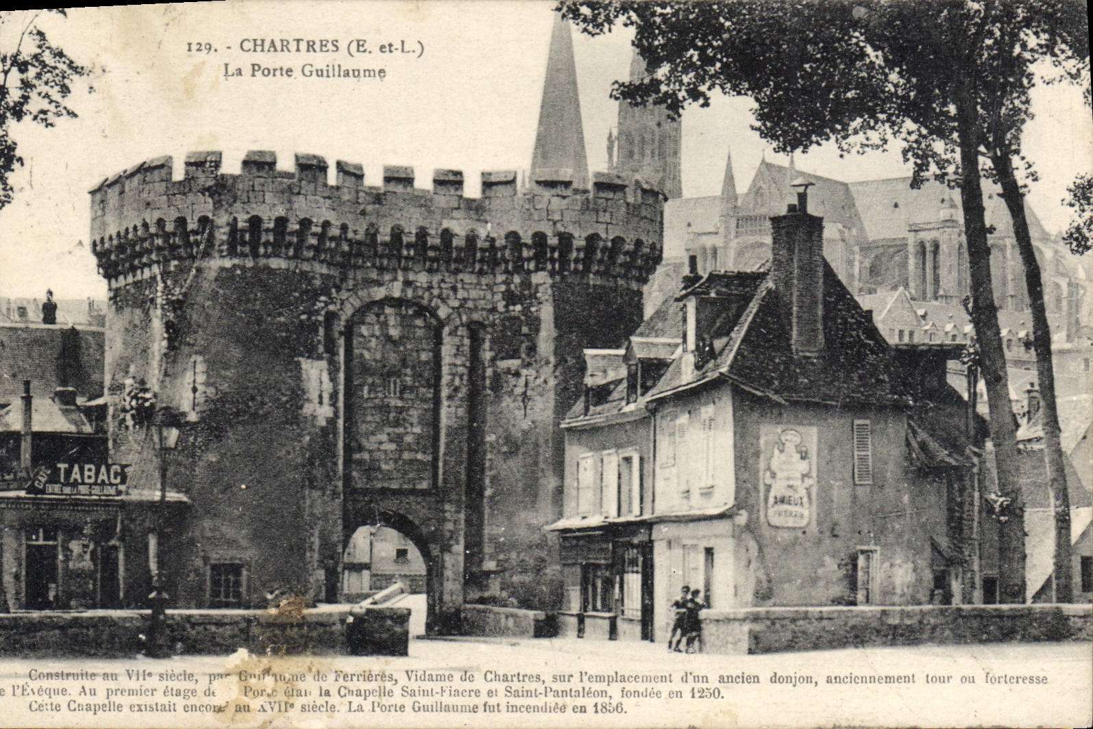 Chartres (E. et L.) — La Porte Guillaume — CPA n°129
