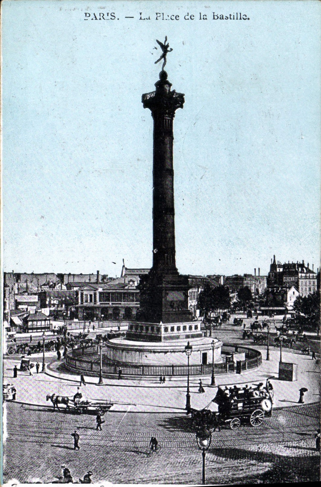 CPA Paris La Place de la Bastille 