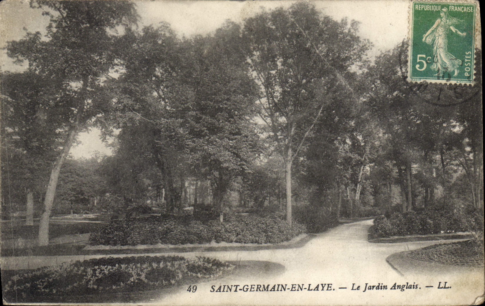 CPA Saint Germain en Laye Le Jardin Anglais 