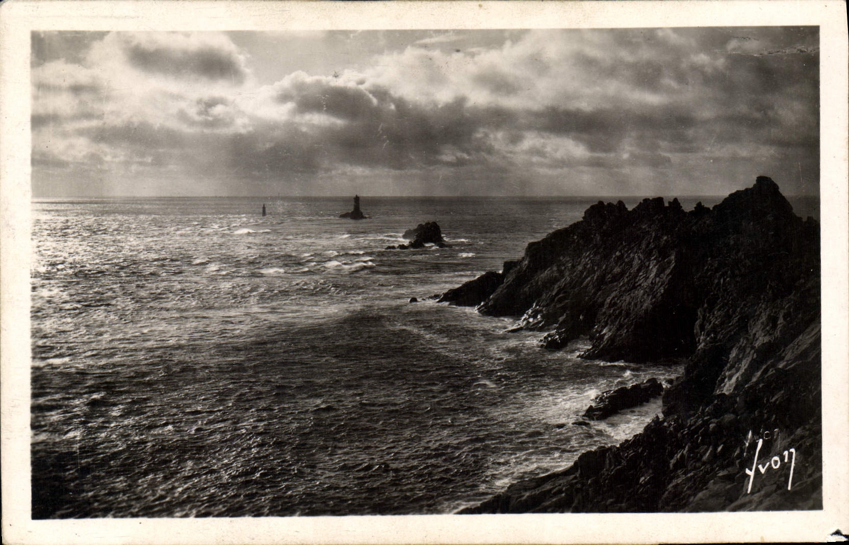 CPA Pointe du Raz Finistere Extremite du promontoire 