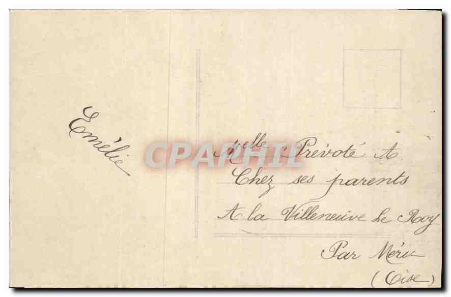 CPA Bonne Annee Femme — Rückseite