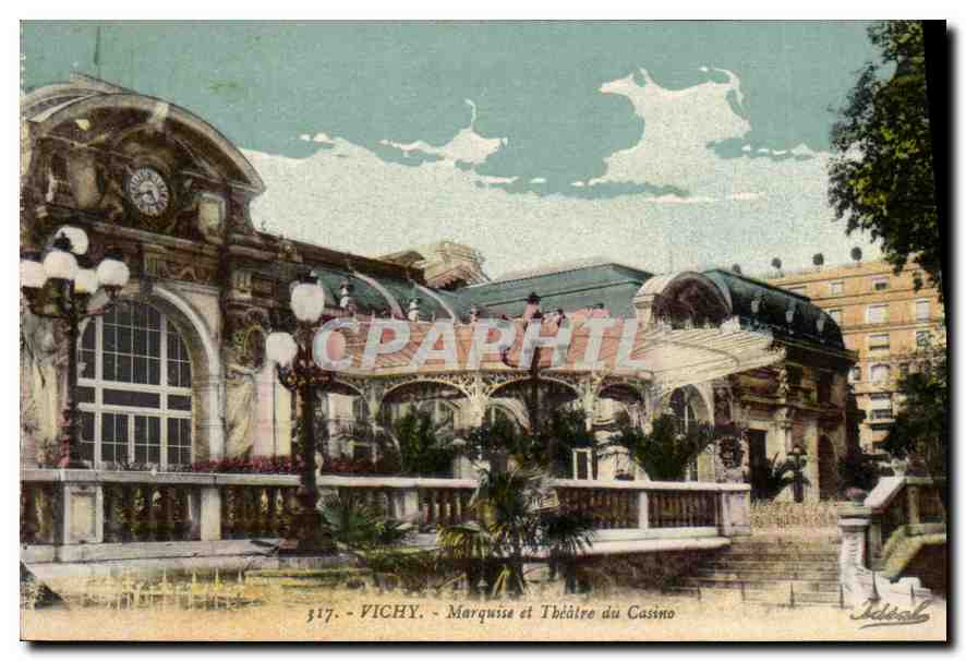 Vichy — Marquise et Théâtre du Casino — Idéal, n° 317