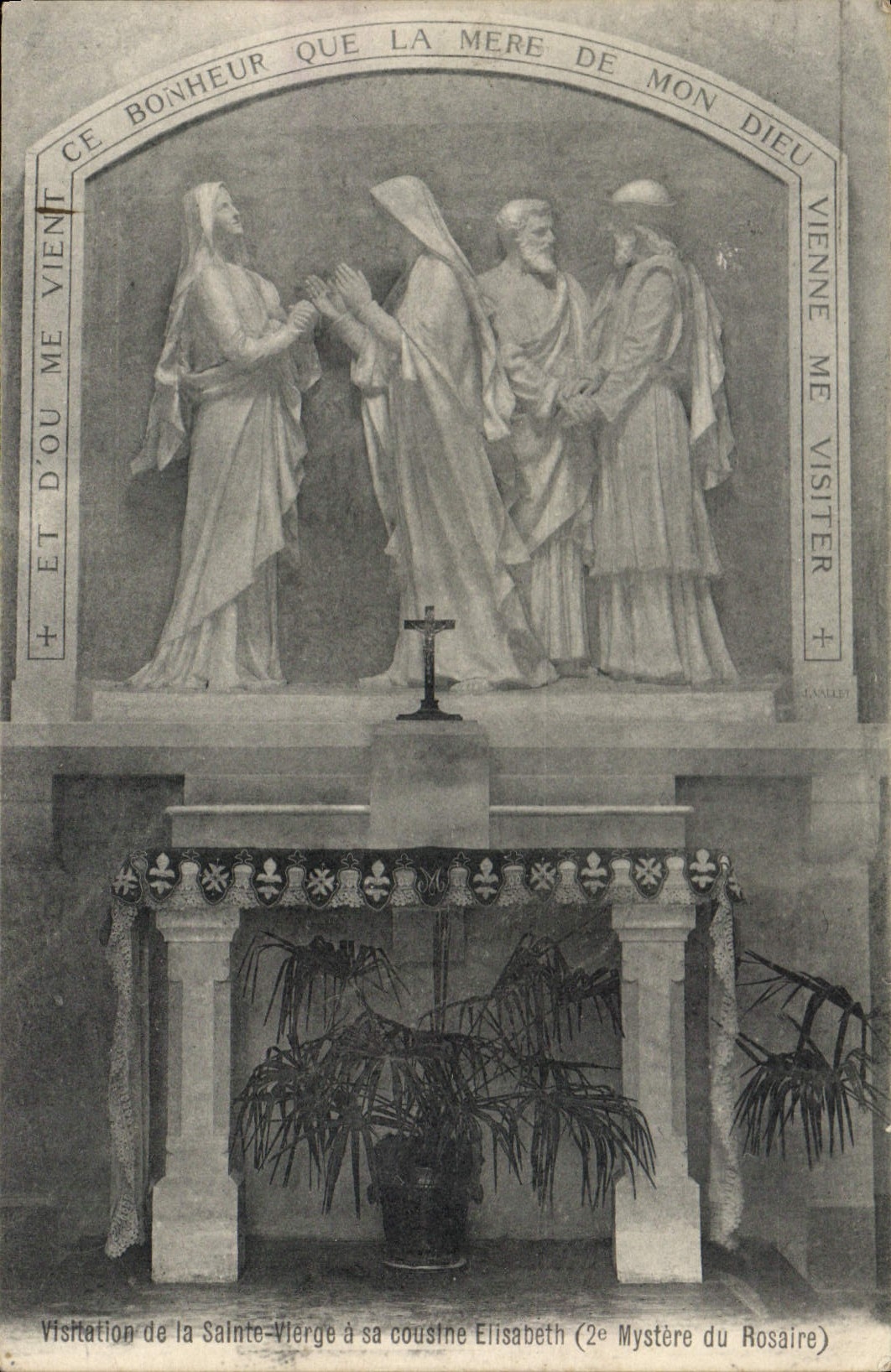 Visitation de la Sainte-Vierge à sa cousine Elisabeth — 2e Mystère du Rosaire — Éditeur Cannellet