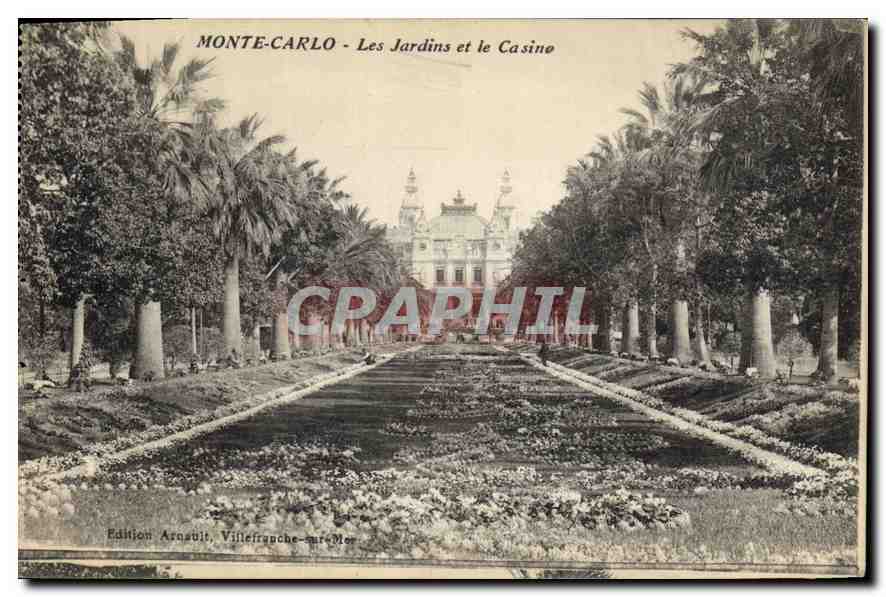 Monte-Carlo - Les Jardins et le Casino — Édition Arnaud, Villefranche-sur-Mer