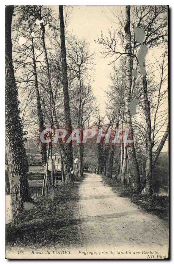 Bords du LOIRET — Paysage près du Moulin des Bechels — ND Phot