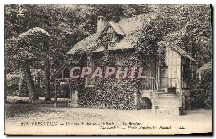 CPA Versailles Hameau de Marie Antoinette Le Boudoir 