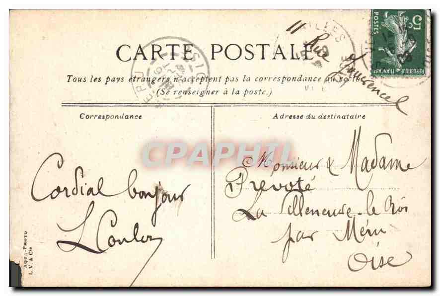 CPA Versailles Grand Trianon Les jardins  — Verso