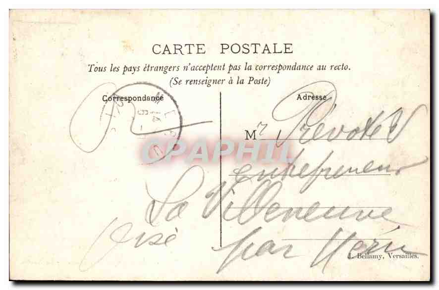 Versailles — Petit Trianon — Le Moulin — Verso