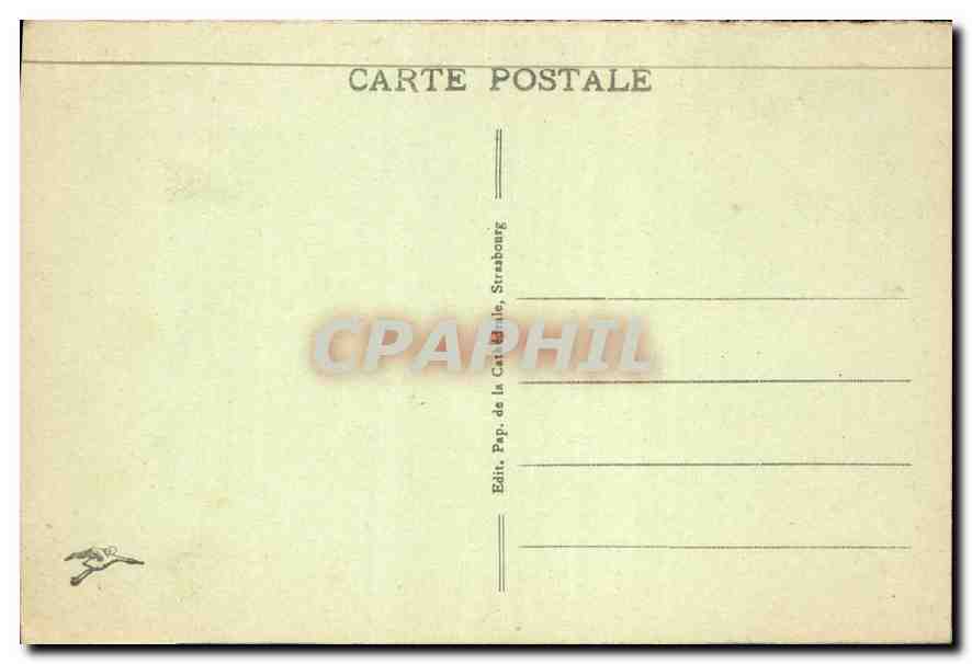CPA Strasbourg Maison Kammerzell  — Verso