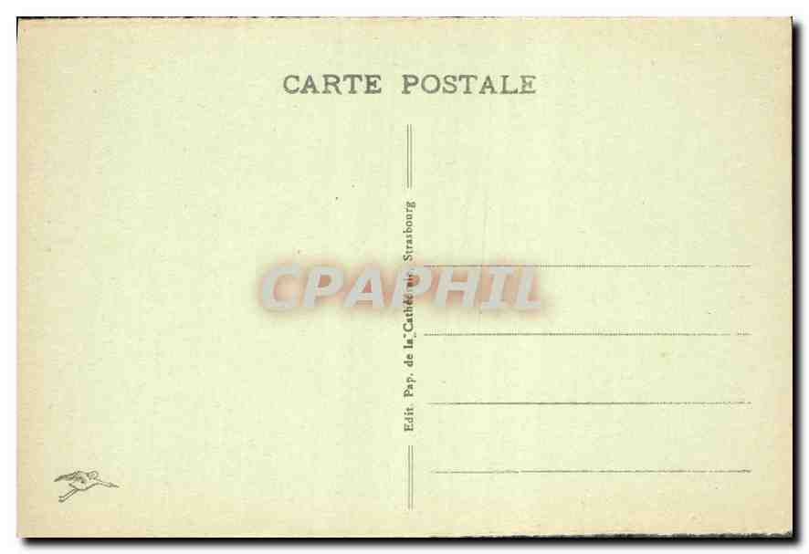 CPA Strasbourg Eglise Saint Thomas Tombeau de Maurice de Saxe  — Verso